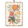 Colorful Bear Rabbit Cat Mouse Flower Leaf Abstract Animal Posters Prints Wall Art Canvas Painting Pictures Baby Kids Room Decor