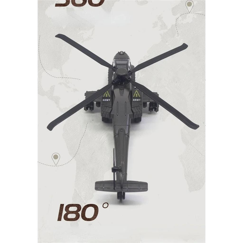 Модель вооруженного вертолета Apache Акустооптическая Модель военного самолета Игрушка Украшение Подарок FJ16