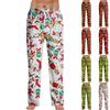 Pajama Pants Sleepwear Casual Drawstring Elastic Waist Pants Comfy Straight Yoga Loose Trousers