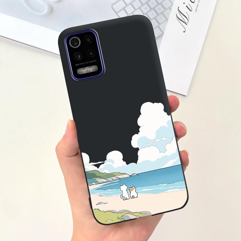 Чехол для телефона LG K52 Q52 2020, мягкий матовый силиконовый чехол для LGK52 LGQ52 2020, чехол в готическом стиле, мультяшная задняя крышка, милый узор