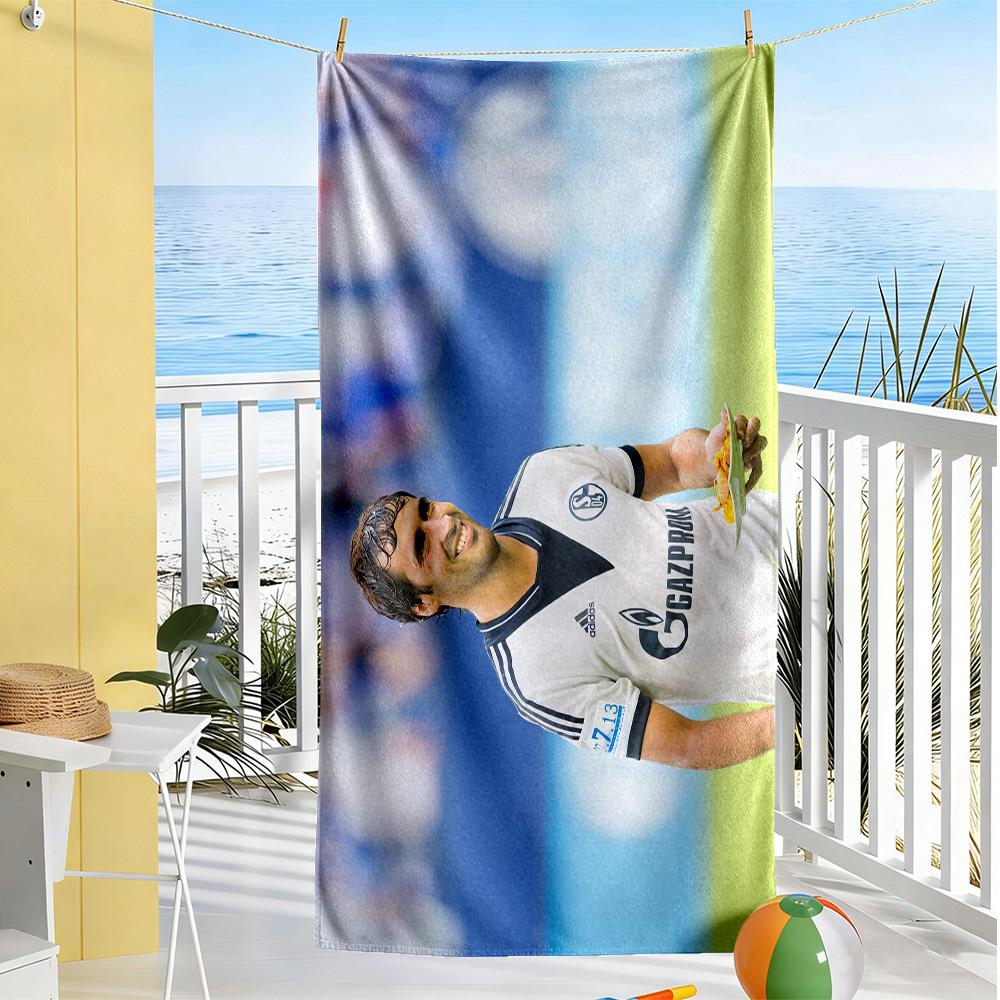 Football Player Action Beach Towel Super Soft Microfiber Quickdry Fabric Comfortable Lightweight
