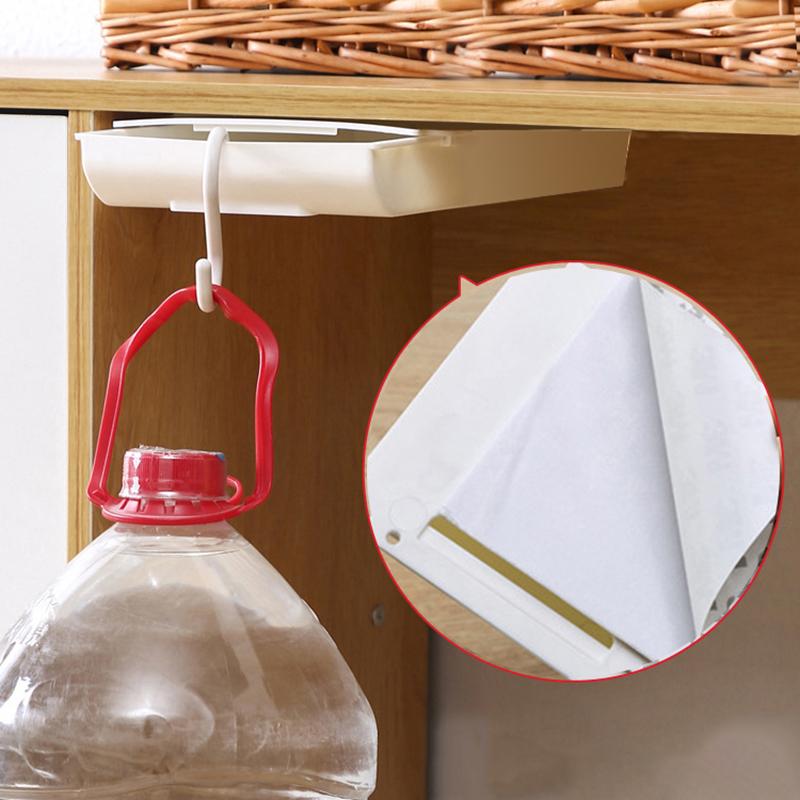 Креативный органайзер для скрытого ящика без пробивания отверстий под стол, коробка для канцелярских принадлежностей, липкий маленький ящик, органайзер для офиса и дома