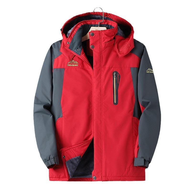 Куртка мужская флисовая утолщенная осень и зима теплая хлопковая одежда для людей среднего возраста зимнее пальто для пожилых мужчин с хлопковой подкладкой