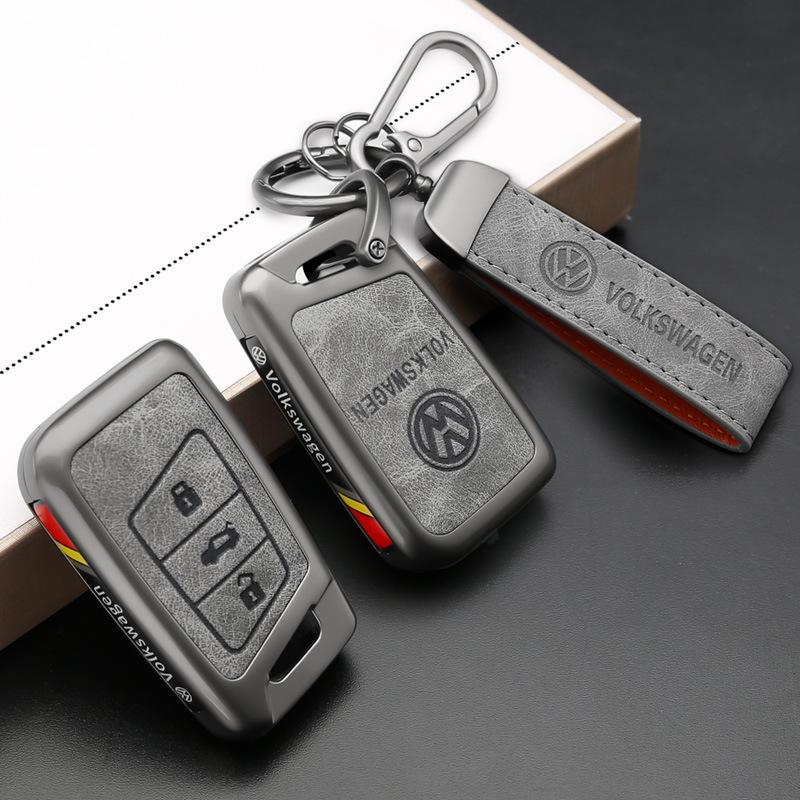 For VW Volkswagen Magotan Magotan GTE Passat B6 B7 B8 CC Arteon Leather Car Smart Remote Key Case Cover Protection Shell zf9