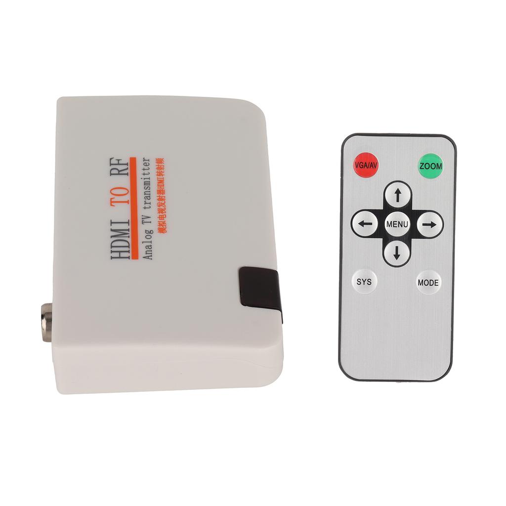 Преобразователь мультимедийного интерфейса высокой четкости в RF-адаптер с дистанционным управлением, разъем 100‑240 В EU