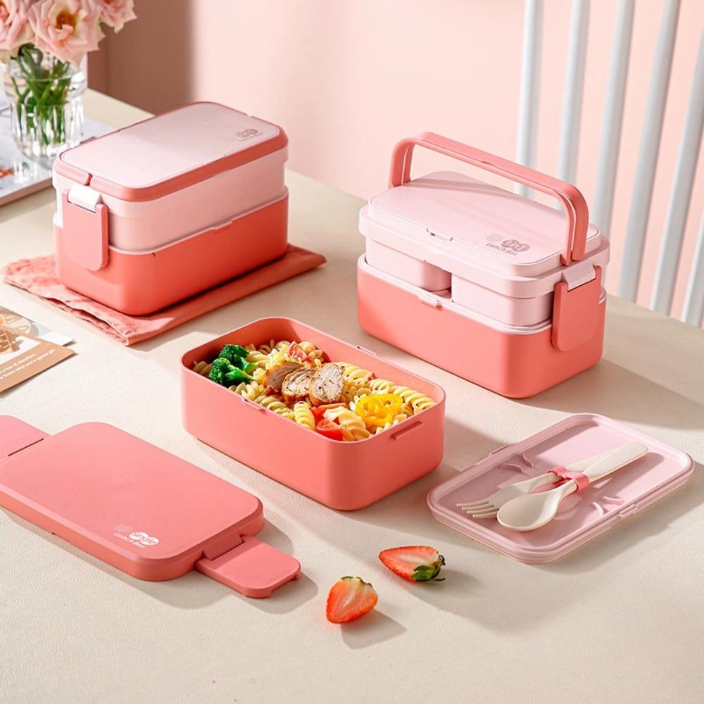 Japanese-style Student Lunch Container Microwavable Food Storage Box  Outdoor