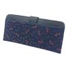Inden длинный с монетой стрекоза темно-синий x черный красный лак 7512 [Indenya] кошелек, тонкий, кошелек, оленья кожа, нагоми, узор,