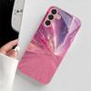 Креативный розовый стеклянный чехол для телефона, подходящий для Samsung Galaxy S26 S25 S24 S23 S22 S20 FE/Ultra/Plus, противоударная задняя крышка