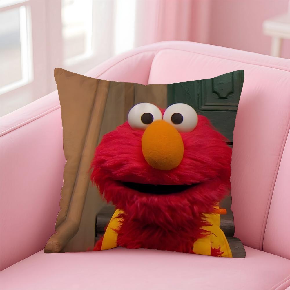 EElmo Cushion Cover Pillow Case Soft Friendly Fabric Concealed Zipper