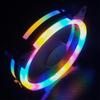 120 мм Светодиодный Охлаждающий Вентилятор 12 см RGB Радиатор Радужный Бесшумный Вентилятор Гранильный Алмазный Вентилятор Охладитель Корпуса ПК Контроллер Прямая поставка