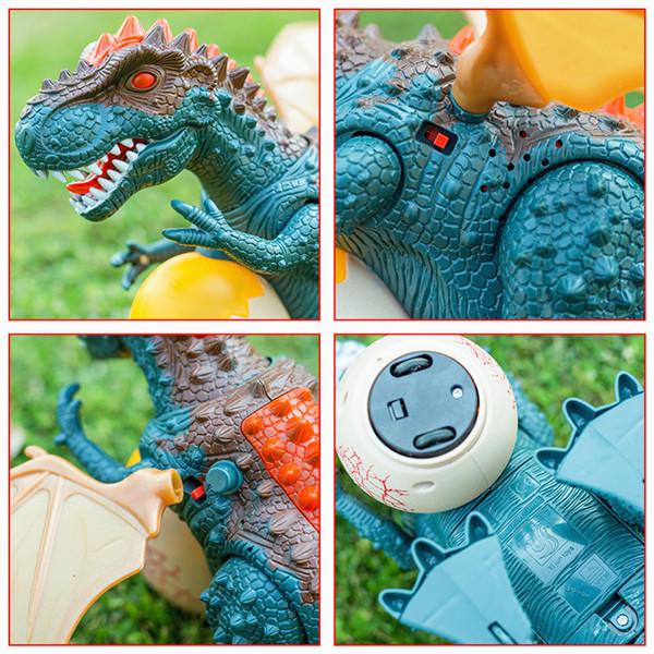 Электрические детские прогулочные фигурки динозавров T-Rex, игрушки со световыми звуковыми подарками 