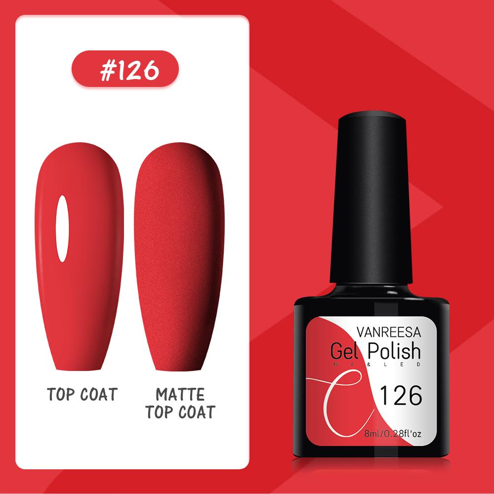 VANREESA Набор гелей для ногтей 111 цветов Гель-лак для ногтей Soak Off Базовое покрытие Верхнее покрытие Маникюр для ногтей УФ-светодиодный полуперманентный лак Стойкий гель для дизайна ногтей