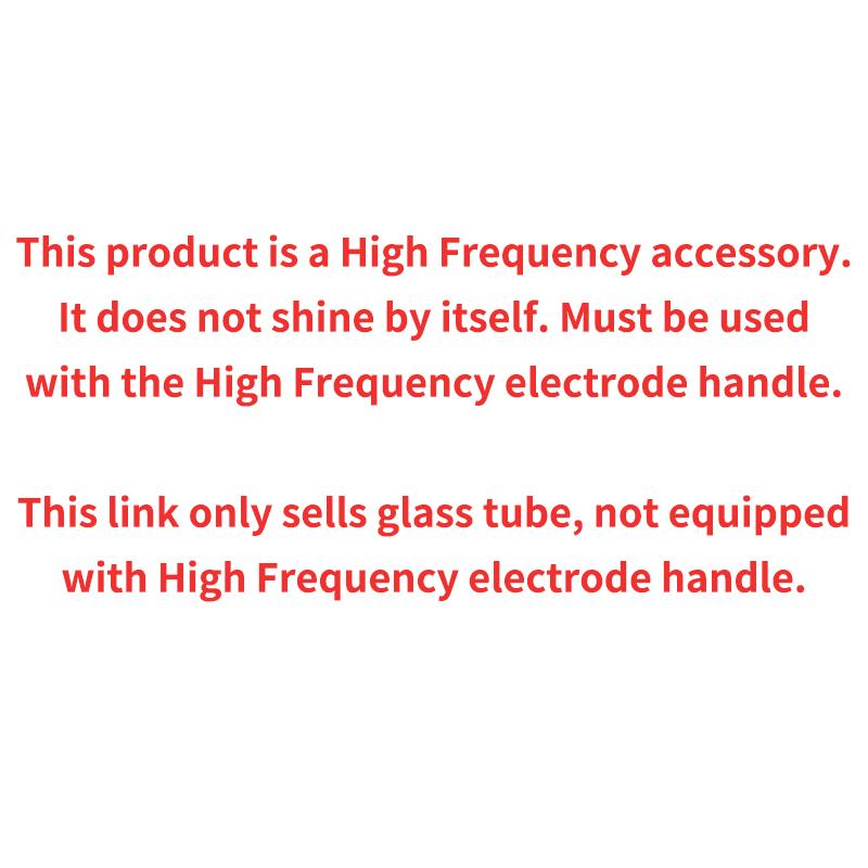 1 шт., высокочастотный аргоновый электрод для лица, насадка-насадка для трубок, массажер для лица, фиолетовый свет, уход за кожей лица, фиолетовый