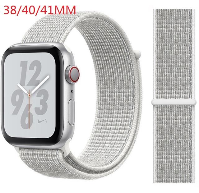 Nylon Band For Apple Watch Series Watch 9 8 / Ultra 2 7 6 SE 5/4/2/1 38 42MM Replacement Strap Loop for Iwatch Series 3 40/41/44 /45MM/49MM