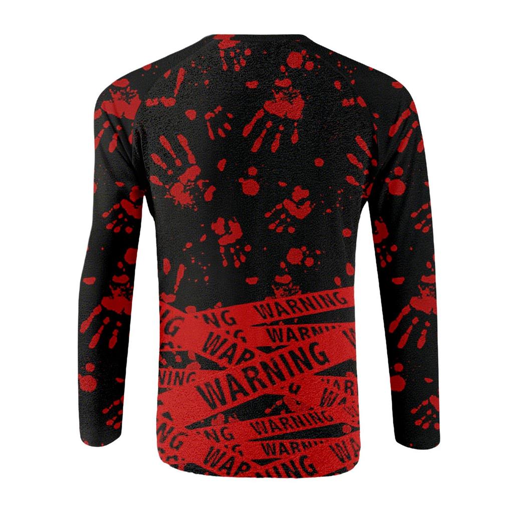 Мужской топ с длинным рукавом реглан с принтом на Хэллоуин