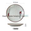 6-дюймовая китайская керамическая костяная тарелка для фруктов, выпечки или пищевых отходов