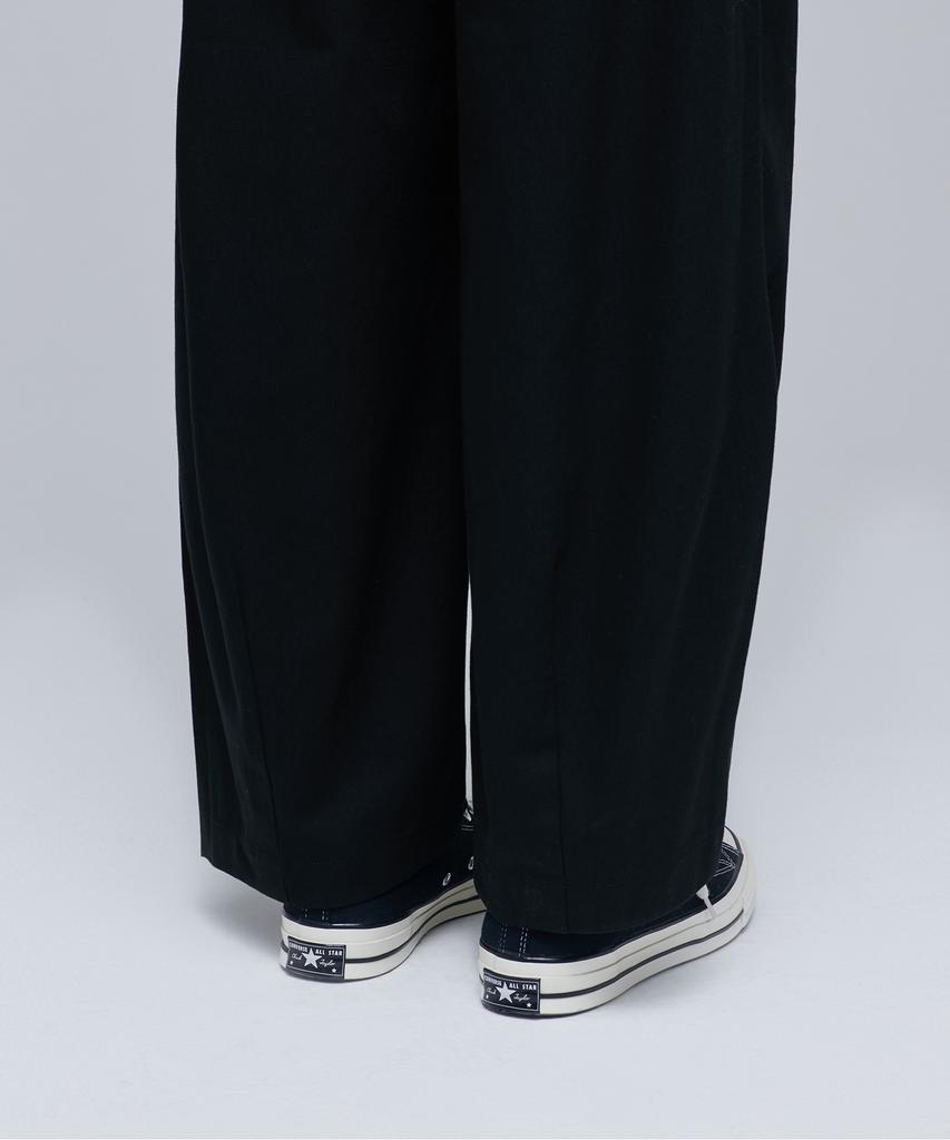 MUSINSA STANDARD Cotton Wide Balloon Pants [Black]