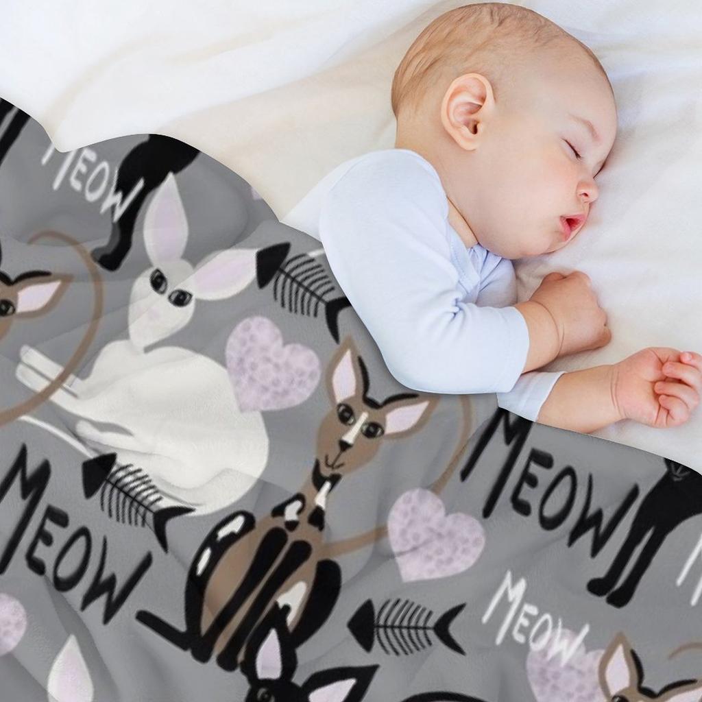 Кошки Корниш-рекс Плед Туристический Декоративный Диваны Диваны Пледы Для Диванов Пледы