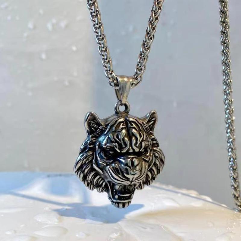 Властное ожерелье с китайским драконом в стиле хип-хоп, кулон с драконом по китайскому зодиаку, титановая цепочка для свитера, женская