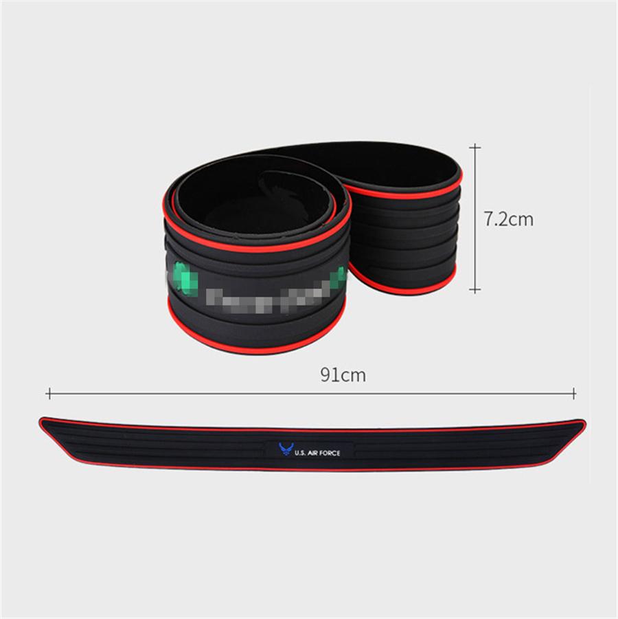 4 шт. Универсальные резиновые накладки на пороги дверей автомобиля в стиле ВВС США, защитные панели, накладки на ступеньки, защита углов бампера