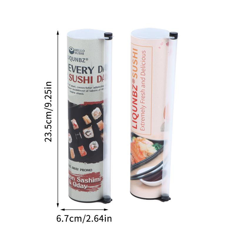 DIY Sushi Making Tool Food Grade Sushi Paper Tube Push Mold Reusable Quick Sushi Roller for Kitchen Party Food Making