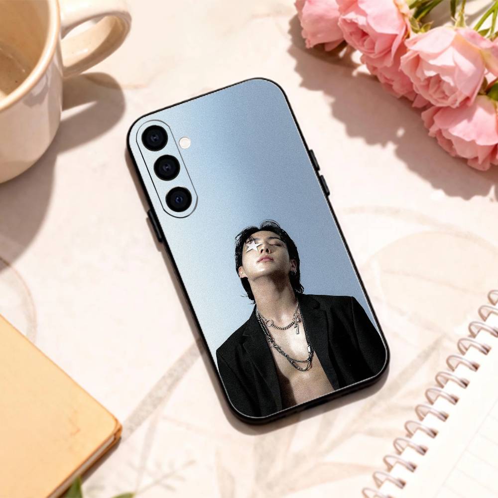 Крутой K-Kpop J-JungkookS Чехол для телефона Для Samsung Galaxy A73,A72,A71,A70,A53,A52,A51,Другие Мягкий Черный Корпус