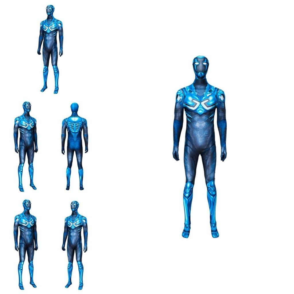 Blue Beetle Cosplay Costume For Kids And Adults Marvel Dc Blue Beetle Movie Inspired Bodysuit