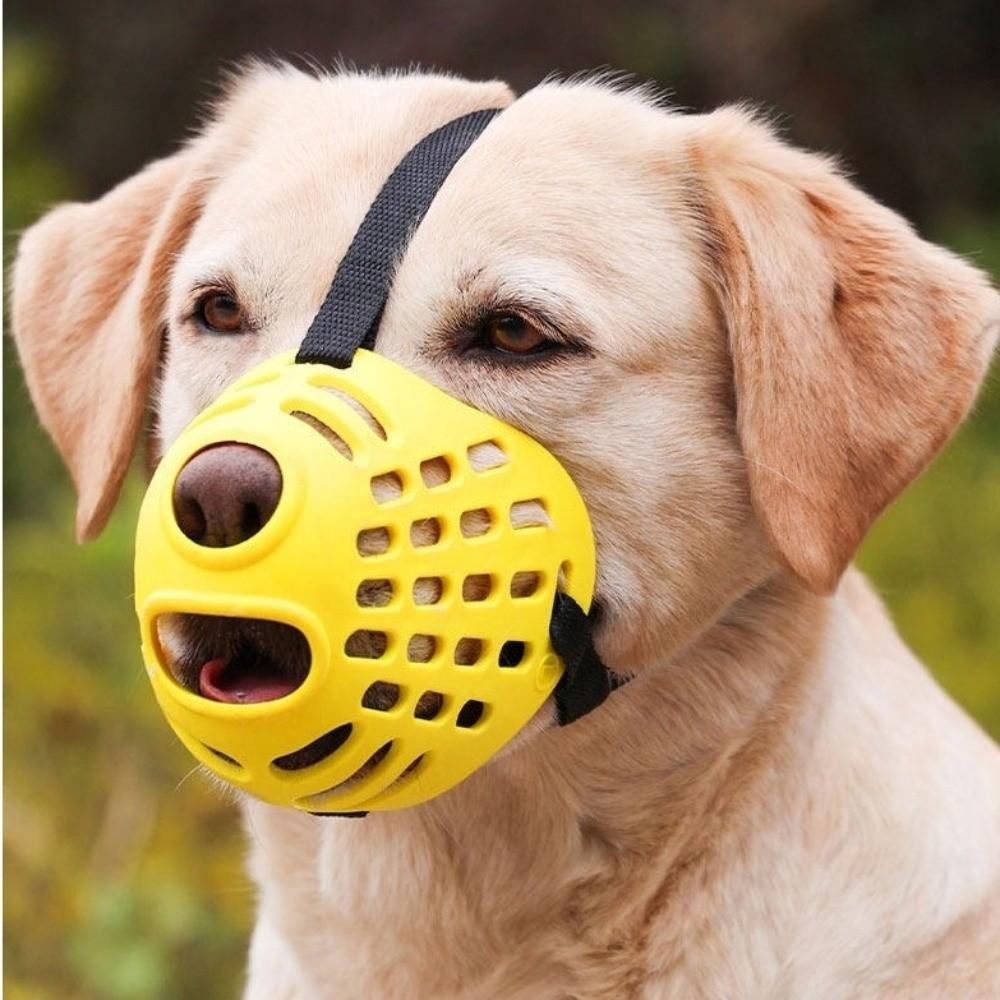 Breathable Pet Muzzle Adjustable Dog Mouth Guard Practical Dog Stop Barking Mask Vet Visit