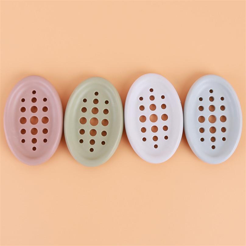 Мыльница со сливными отверстиями, ванная комната, силиконовый контейнер для хранения, подходит для мыла, зубных щеток, современный минималистичный поднос