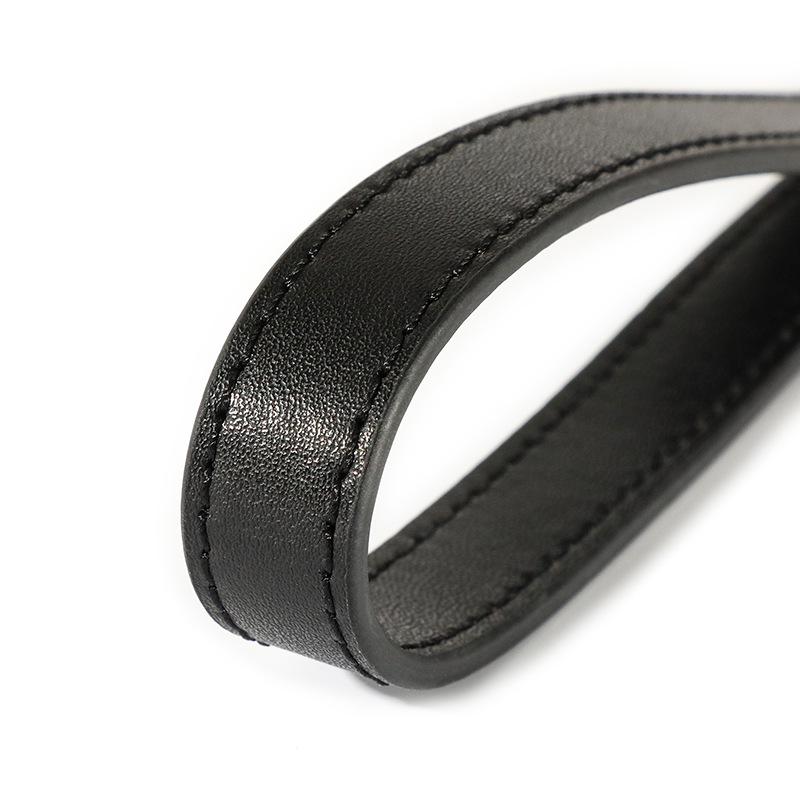 Ma Huang Shi Натуральная кожа Унисекс Черный Однопряжечный плечевой ремень