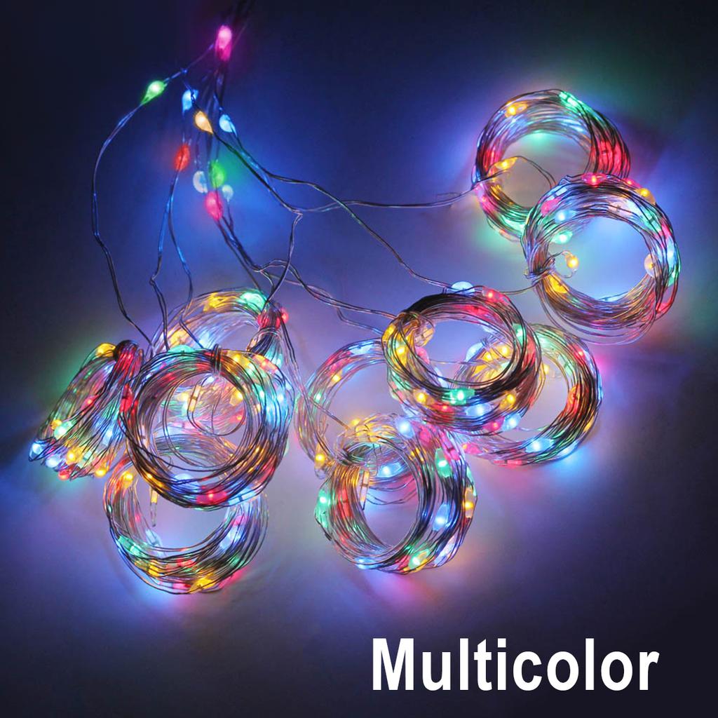 3M LED Christmas Fairy String Lights Remote Control USB New Year Garland Curtain Lamp Holiday Decoration For Home Bedroom Window