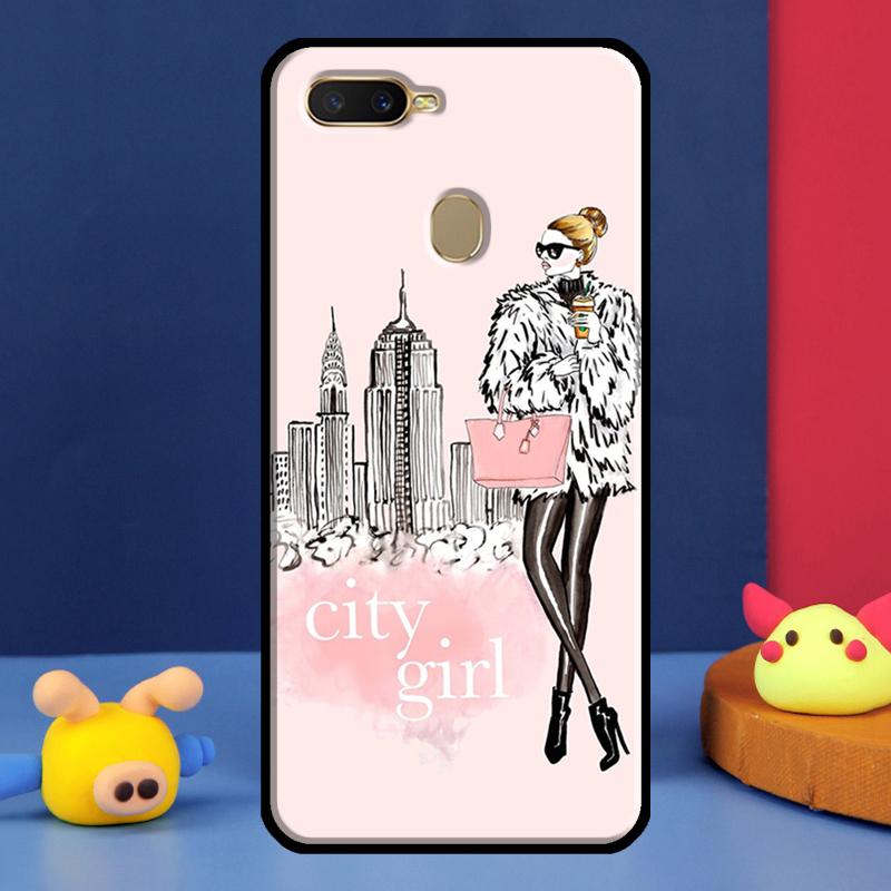 New York Girl For Oppo A54 A57 S A78 A58 A98 A5 A9 A91 A15 A16 A17 A52 A72 A76 A96 A74 A94 A77 Phone Case