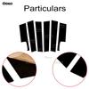 Fit For Jeep Compass 2007-2012 2013 2014 2015 Gloss Paino Black Pillar Posts Door Side Window Decor Column B C Sticker Cover