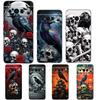 Raven Crow Skull Pattern Phone Case Cover for Google Pixel 9 8 7 6 7A 6A Pro Shockproof Soft TPU 9 Pro XL Shell Capas Fundas