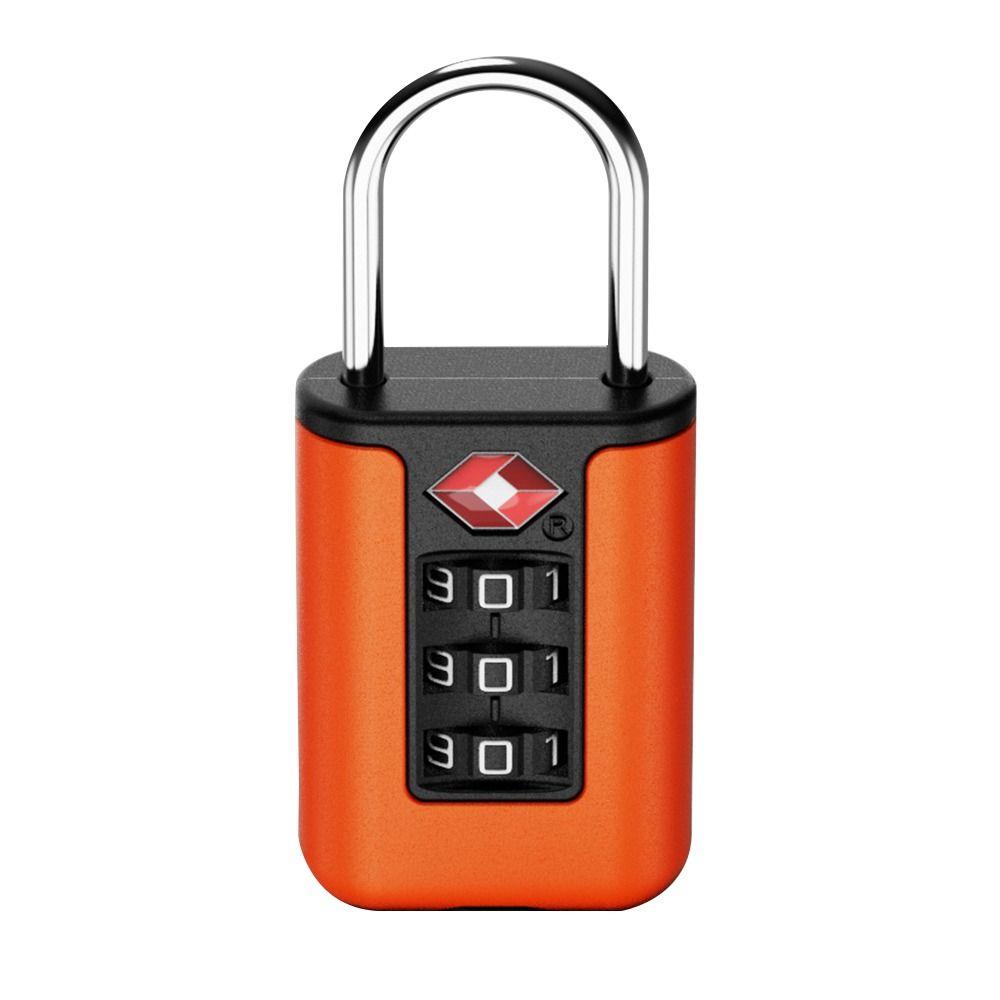 Locker Luggage Password Lock TSA Customs Code Lock Contrast Color Padlock 3 Digit Combination Lock