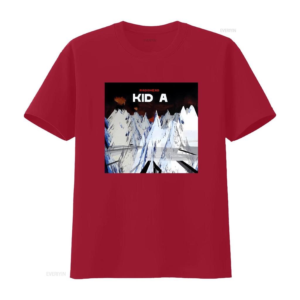 Radiohead Kid A Футболка Группа Музыка Альтернативный Рок Одежда Концертные Товары винтажный Стиранный графический streetwear Удобная