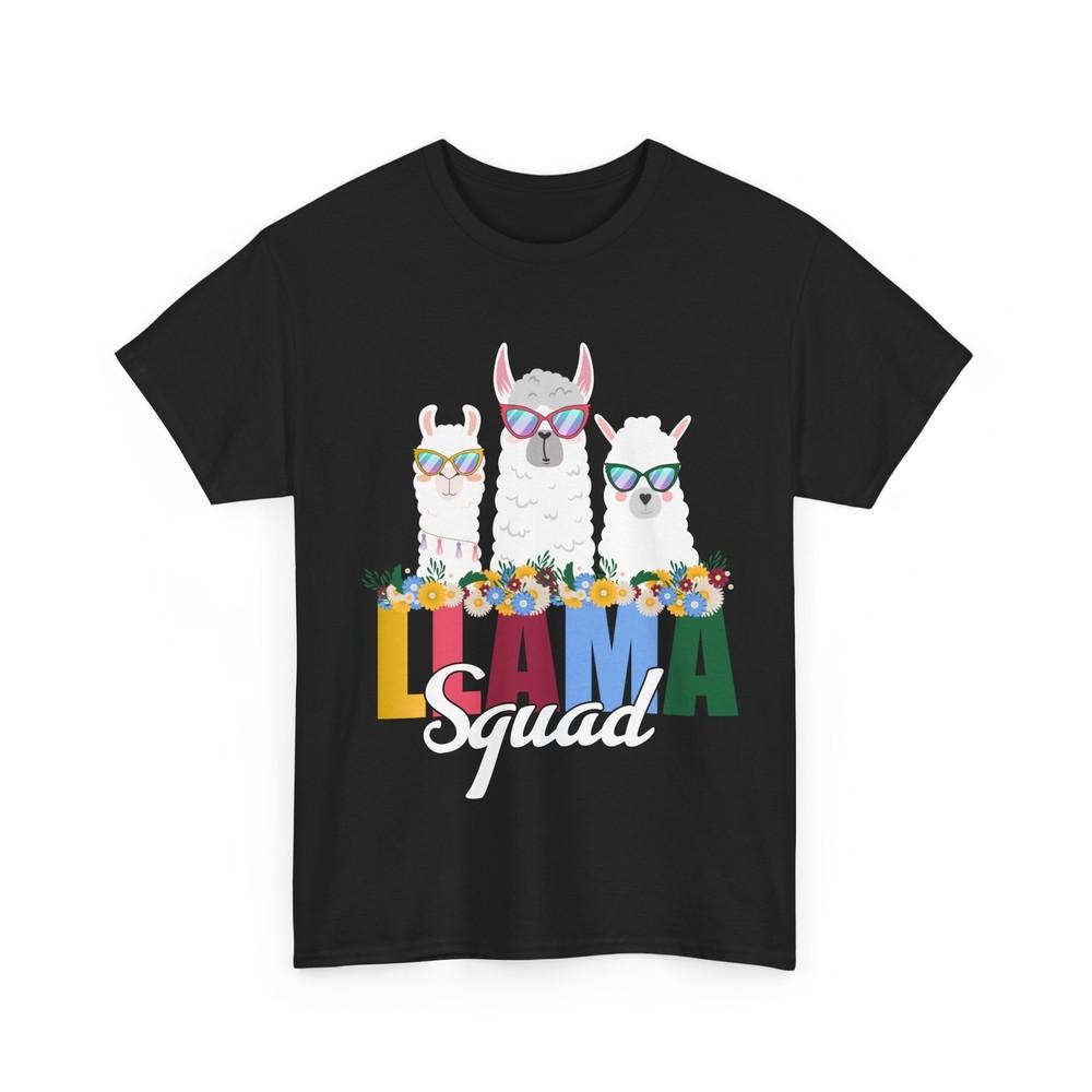 Llama Squad T-Shirt, Llama Lovers Women Men Zookeeper Cute Shirt