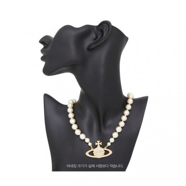 Vivienne WeStwood One Row Pearl Bath Relief Женское колье-чокер 63010106 02r202