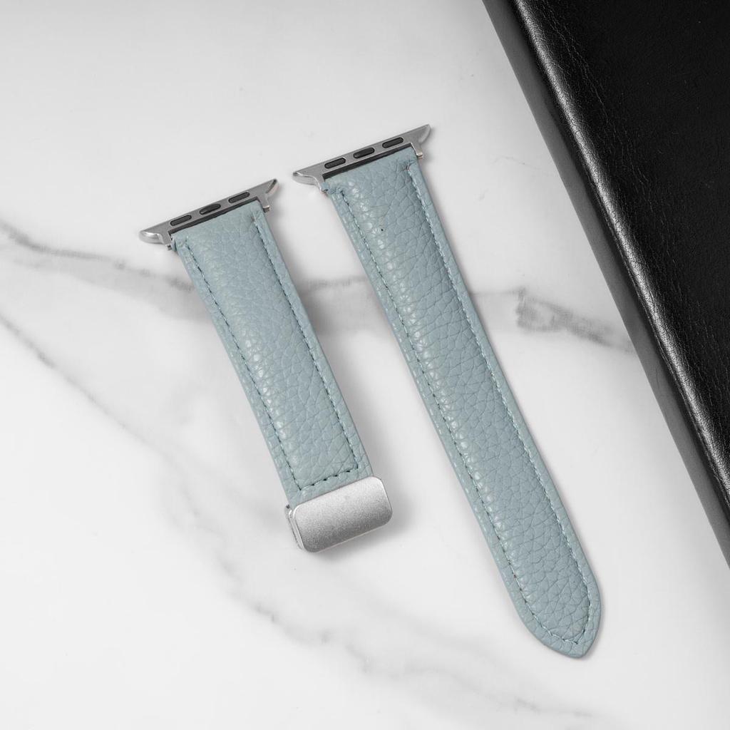 Магнитный кожаный ремешок для Apple Watch 10 ремешок 46 мм 42 мм 44 мм 45 мм 49 мм 40 41 мм Браслет correa iWatch Series ultra 5 6 se 7 8 9