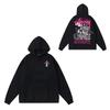 Unisex Hooded Cotton Sweatshirt Streetwear Letter Print Loose Fit Winter Casual Top Teens