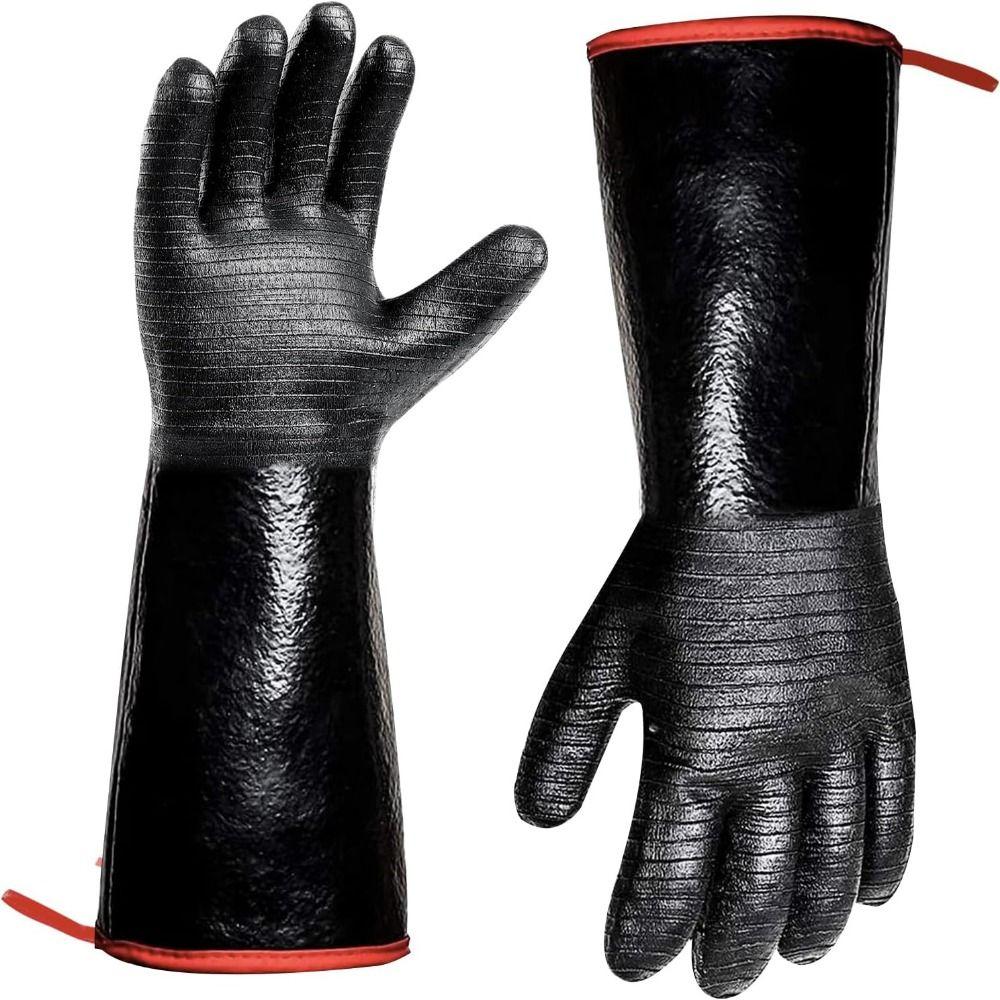 Waterproof Heat Resistant Gloves Oil Resistant Grill Gloves Easy To Clean Oven Mitts Cooking