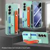 Кросс-бордерный чехол-кошелек на запястье для Samsung Z Fold7 - Корпус из ПК с ощущением кожи со встроенной пленкой для Z Fold6