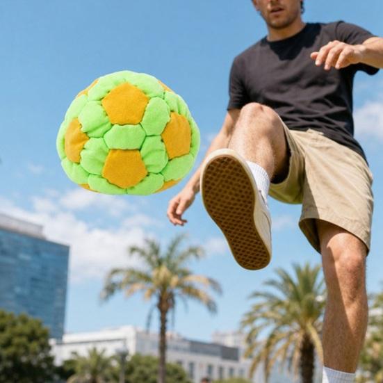 Yousheng 1/3/6 шт. Плюшевый футбольный мешочек для ног Hacky Sack, Ручной работы, Разноцветный мешочек с бобами для бросания, Для детей и взрослых, Для жонглирования, Пинания, Для помещений и улицы