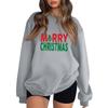 Women's Casual Fashion Christmas Print Long Sleeve O-Neck Sweatshirts Pullover Top