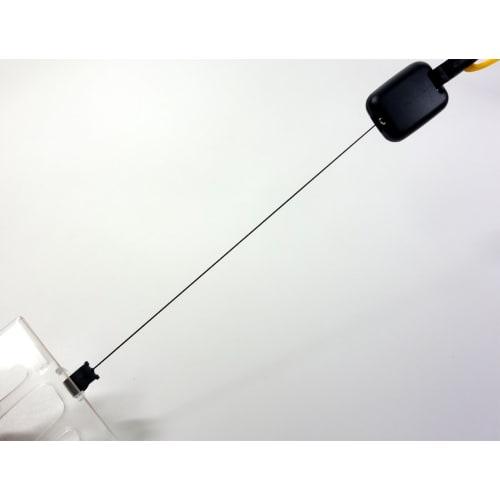 KOKUYO Hanging Name Tag Reel Type Yellow with Hook Parts Hard Case Nuff-R280Y