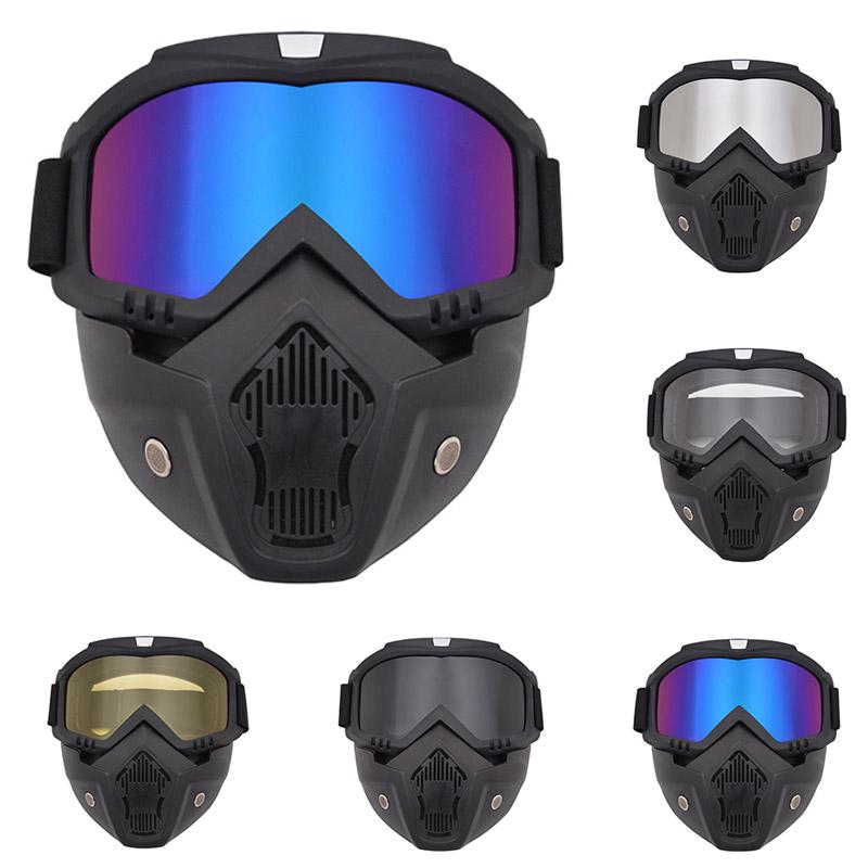 Мотоциклетный шлем Professional Outdoor Cycling Face Mask Goggles for Windproof Ski Snowboard Snowmobile