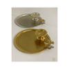 Set Of 2 Gold And Silver Color Tray And Macaron Holder Butterfly Model Round