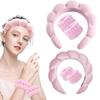 Fried Dough Twists Sponge Hair Band Girls' Advanced Towel Cloth Face Wash High Head Band Set