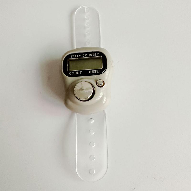 Мини-счетчик пальцев с ЖК-дисплеем и электрическим цифровым дисплеем со световым счетчиком, маркером стежков, шитьем, вязанием, плетением, молитвой Будды, футболом