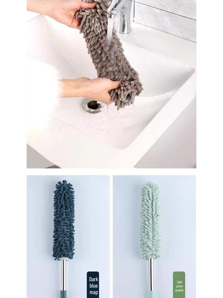 Retractable Feather Duster for Efficient Dust and Ash Removal - Perfect for Ceiling and Household Cleaning